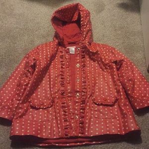 Janie & Jack Polka Dot Raincoat- 2t/3t